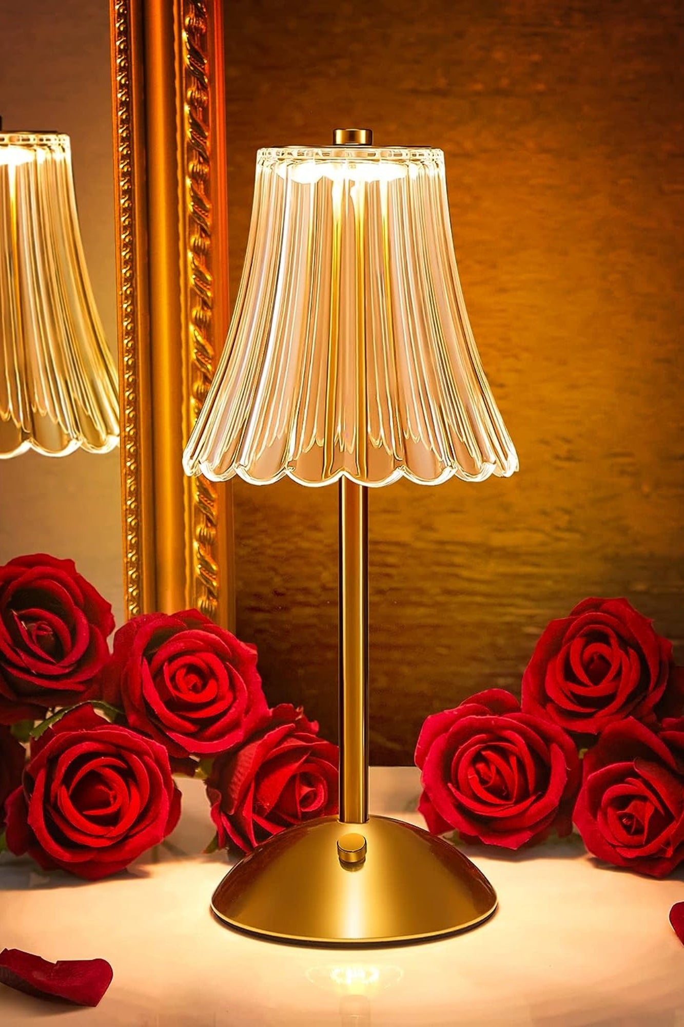 Luminária de Mesa LED Cristal