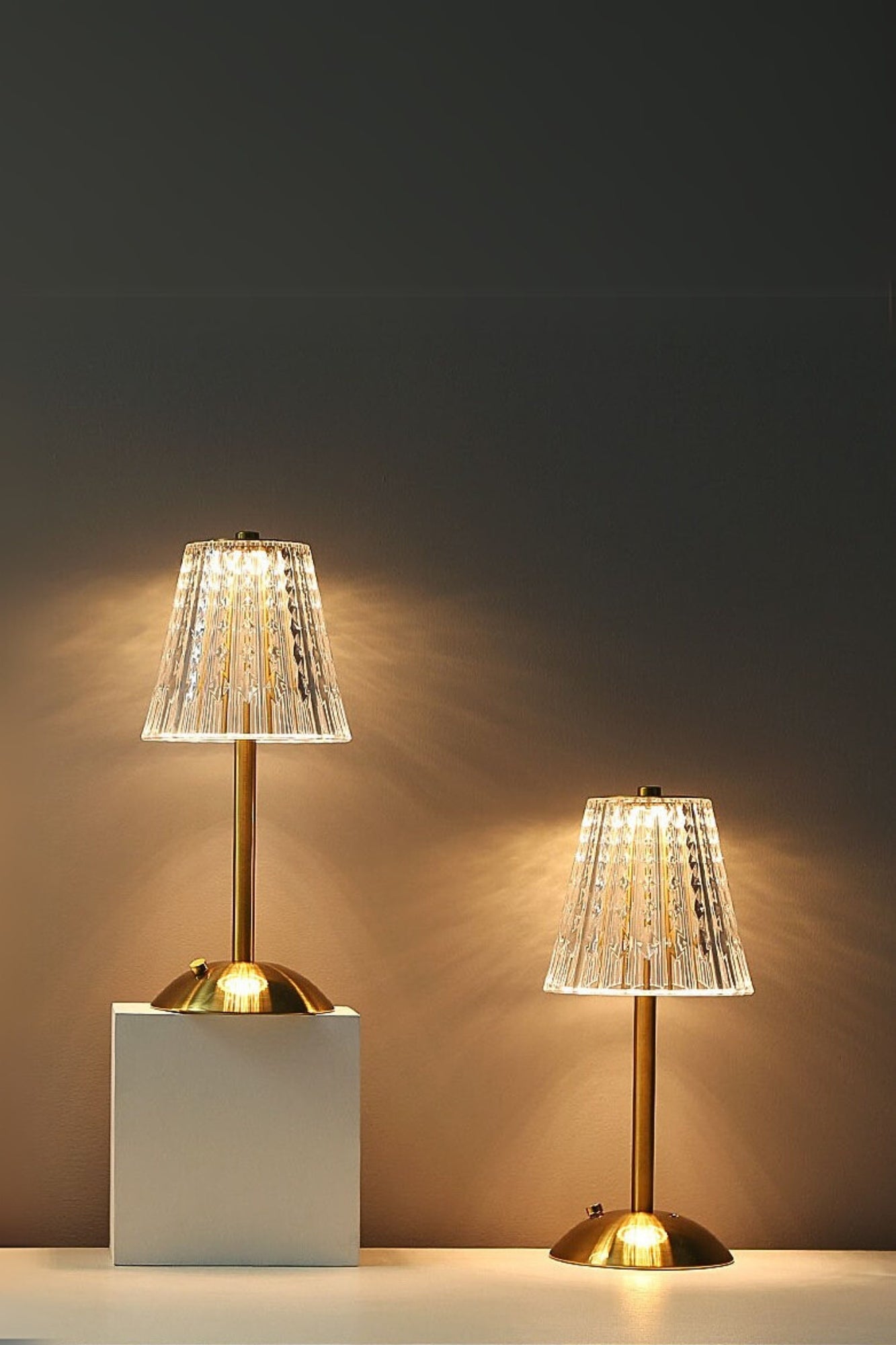 Luminária de Mesa Cristal Luxo