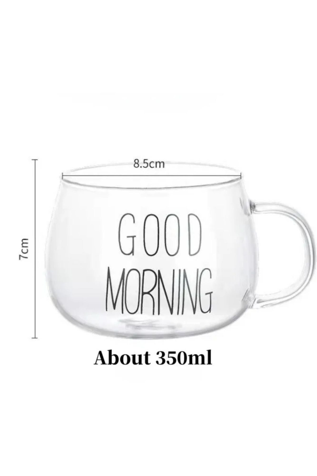 Caneca de Good Morning em Vidro