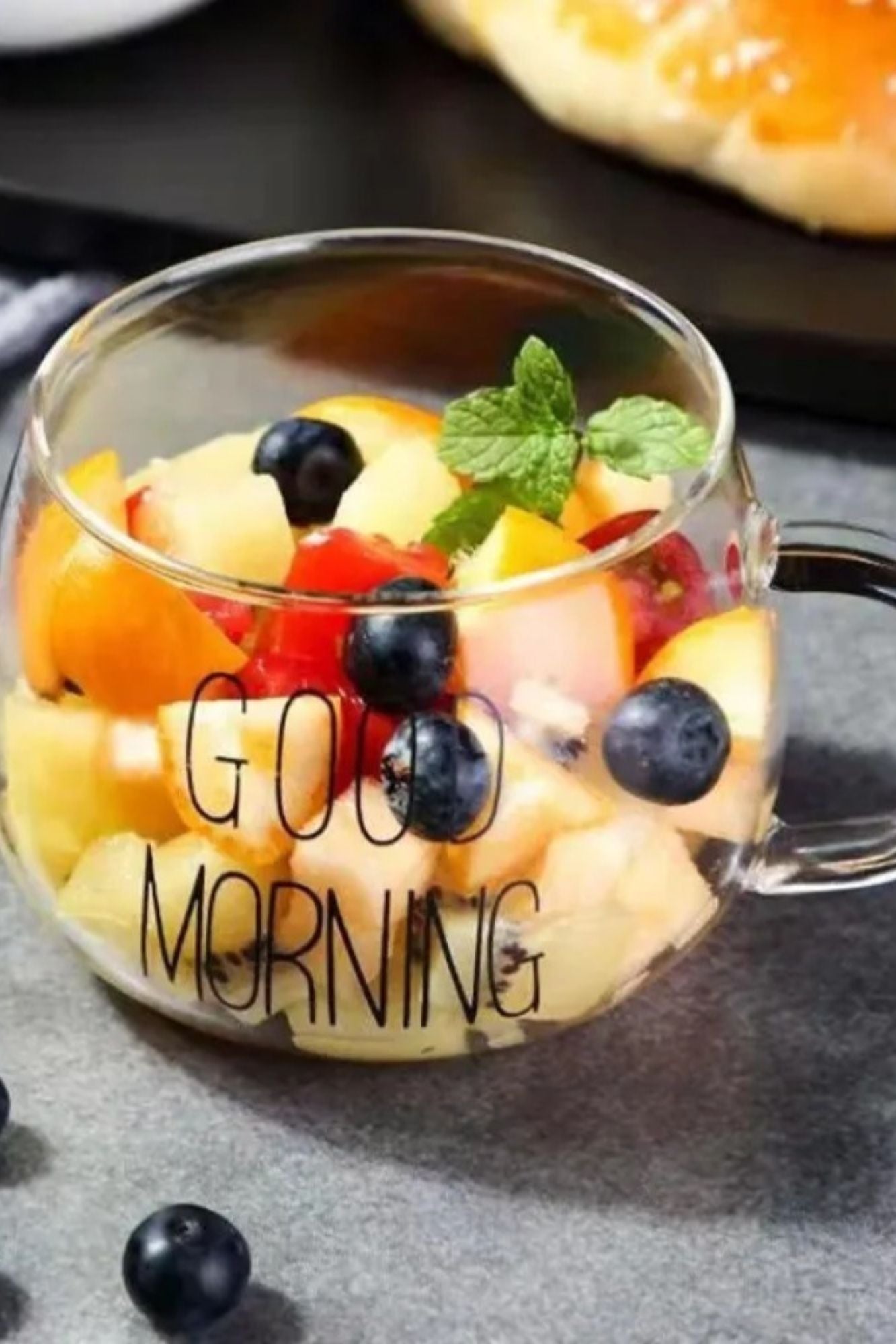 Caneca de Good Morning em Vidro