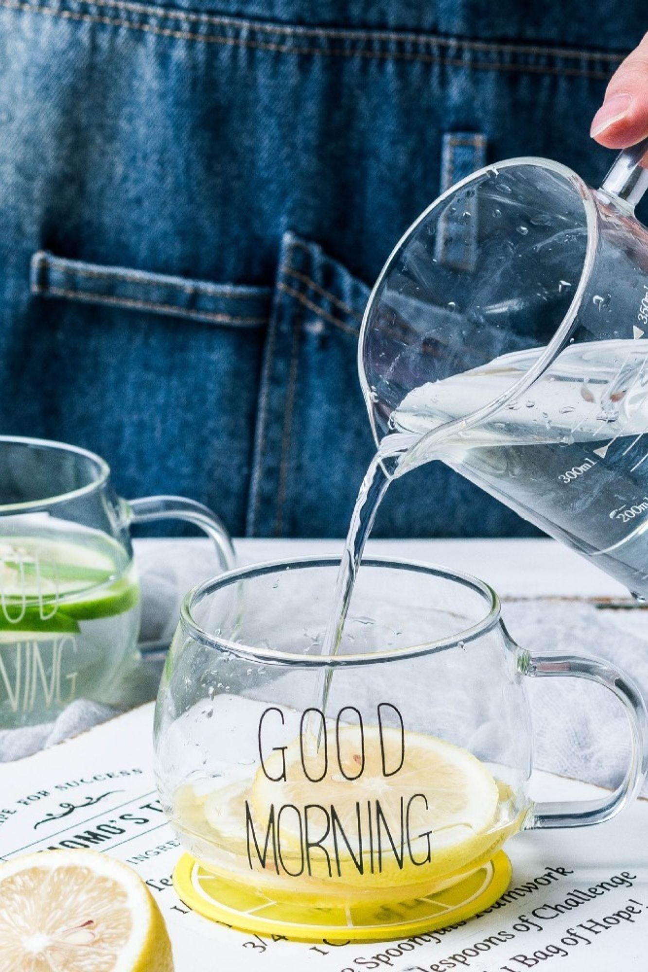 Caneca de Good Morning em Vidro