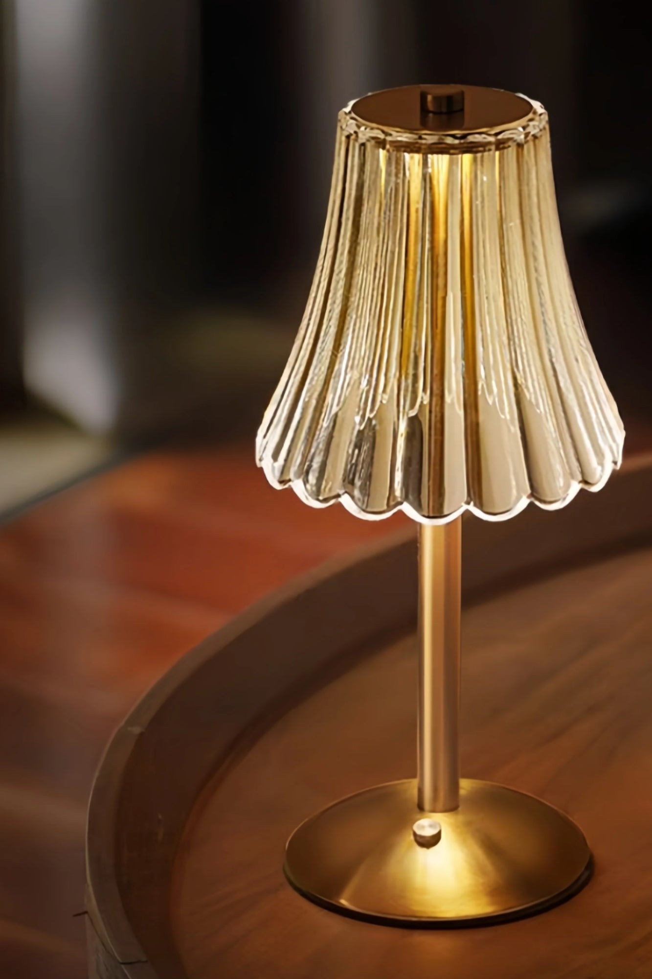 Luminária de Mesa LED Cristal