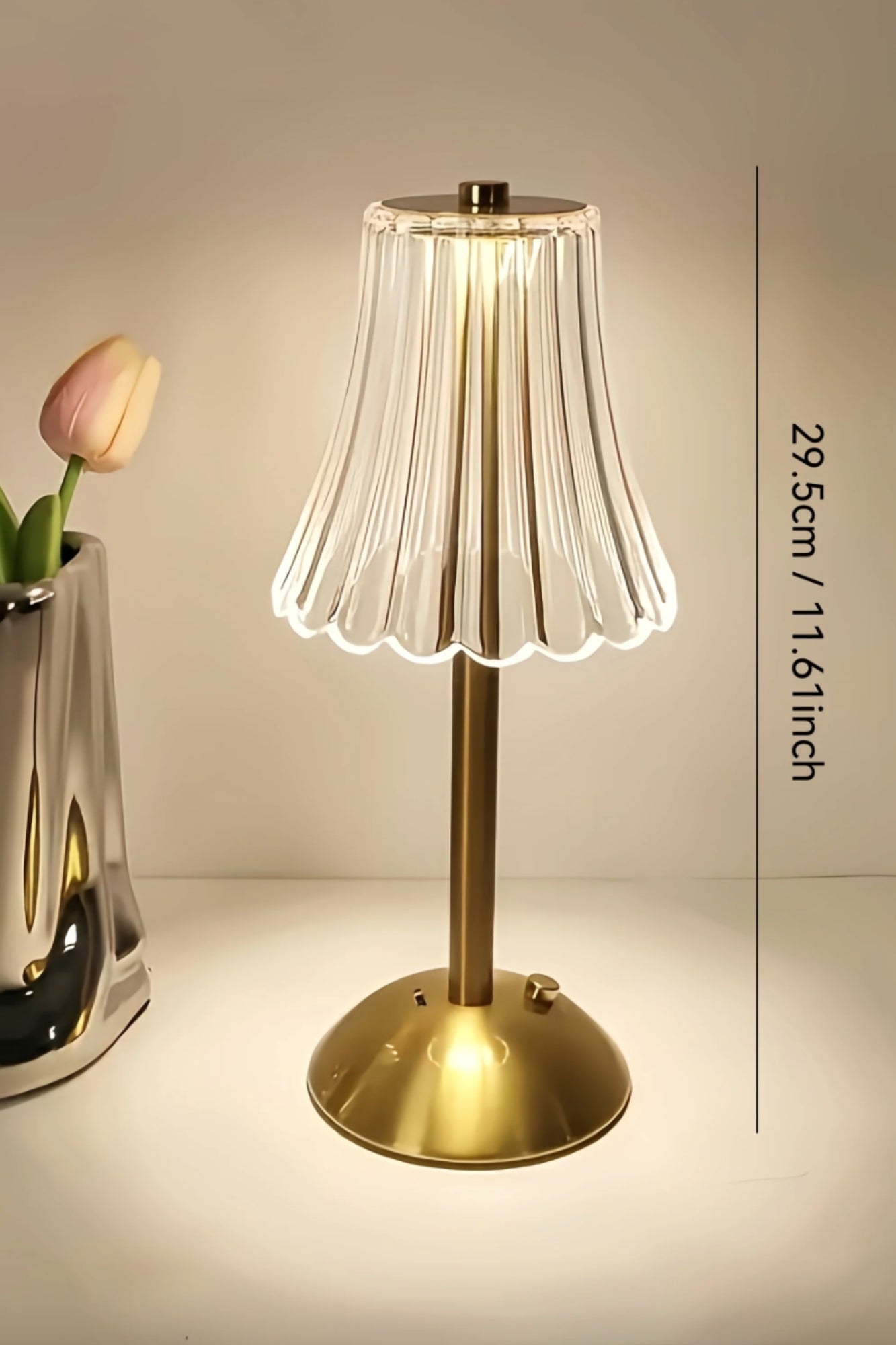 Luminária de Mesa LED Cristal