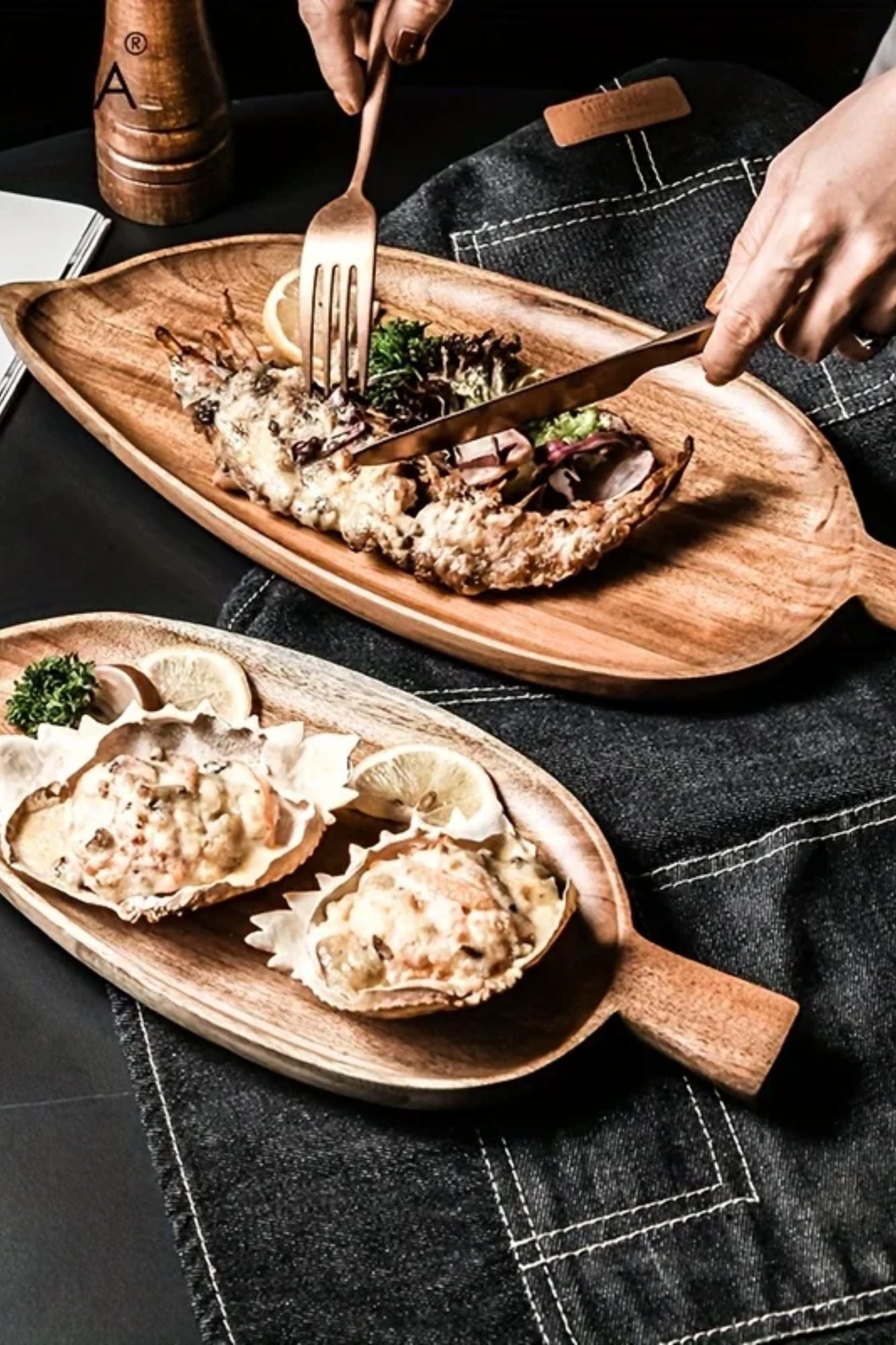Bandeja de Folha em Madeira