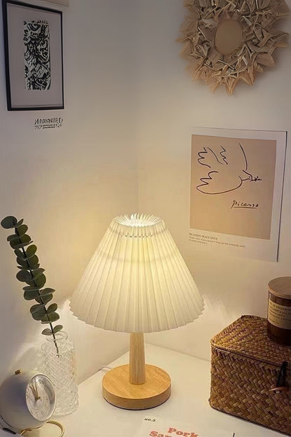 Luminária de Mesa Abajur de Madeira