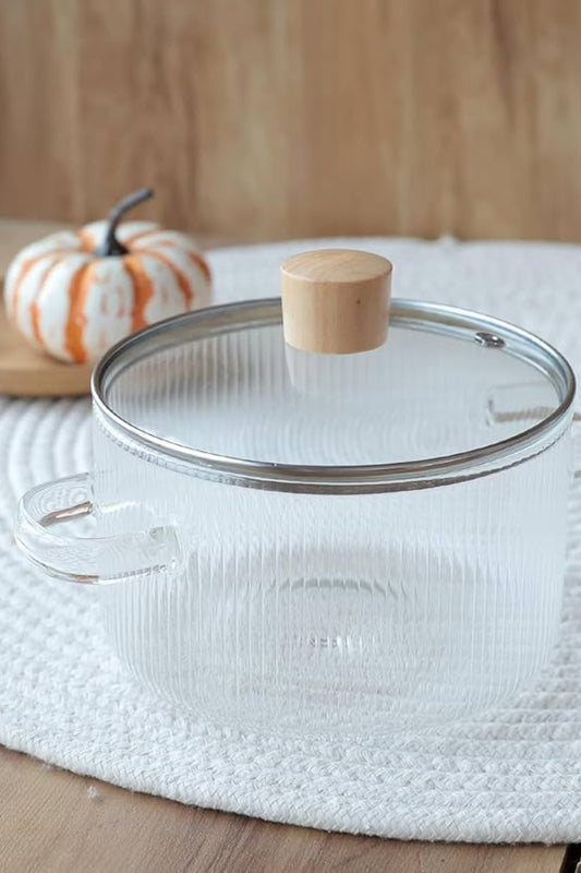 Panela de Vidro Resistente ao Calor