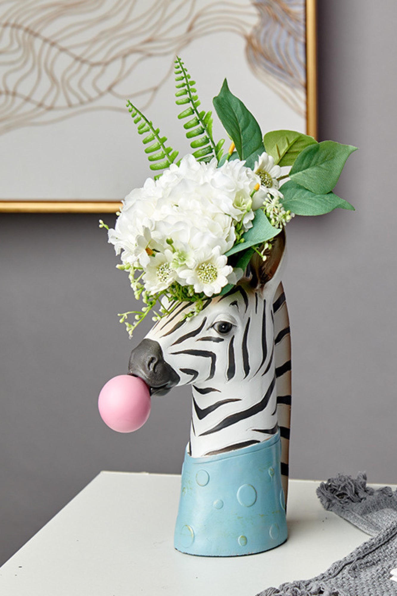 Vaso de Flores Girafa / Zebra
