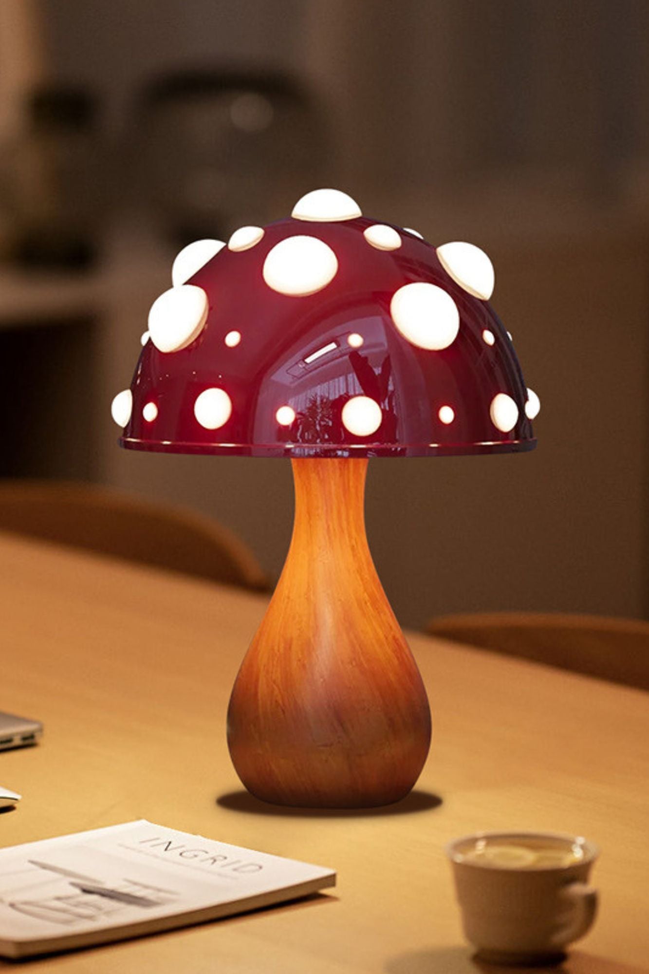 Luminária Lâmpada Cogumelo Amanita