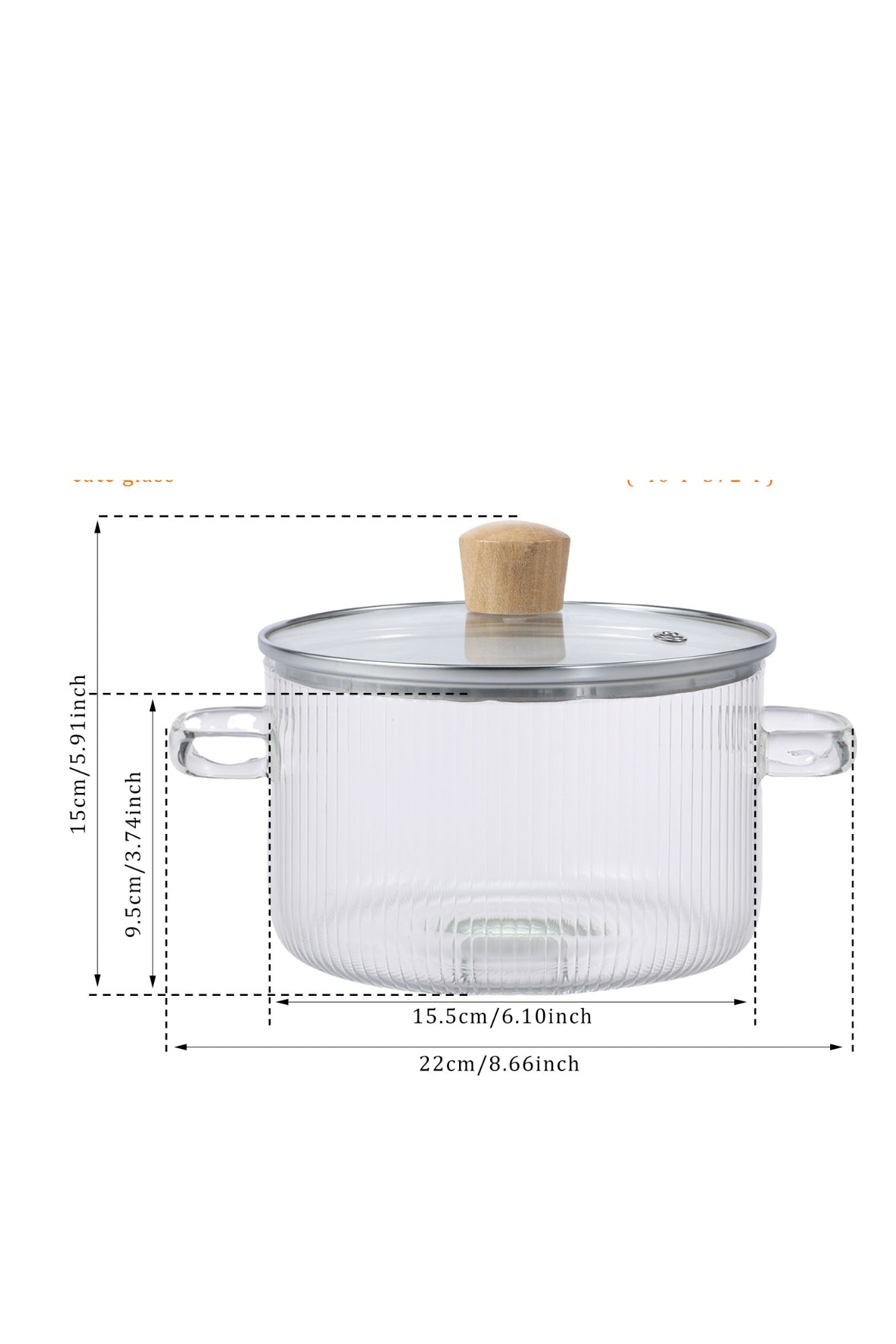 Panela de Vidro Resistente ao Calor