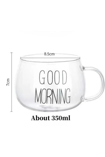 Caneca de Good Morning em Vidro