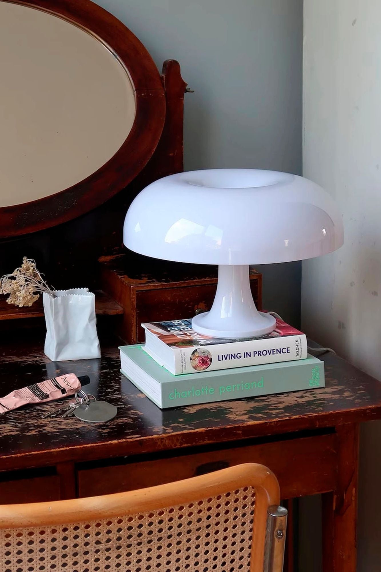 Luminária de Mesa Modelo Cogumelo