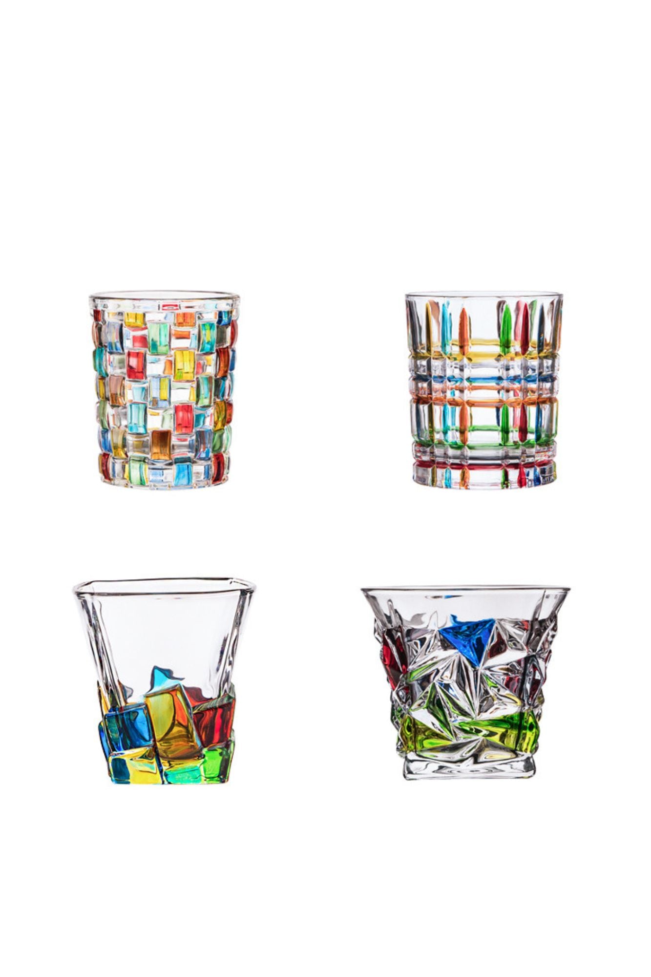 Copo Colorido Design Vintage