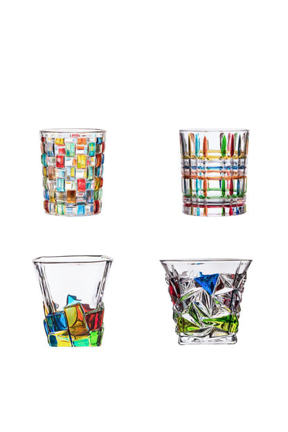 Copo Colorido Design Vintage