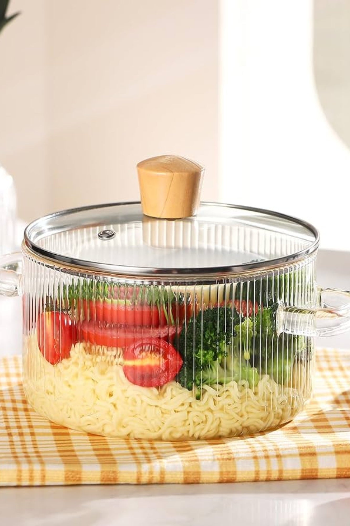 Panela de Vidro Resistente ao Calor