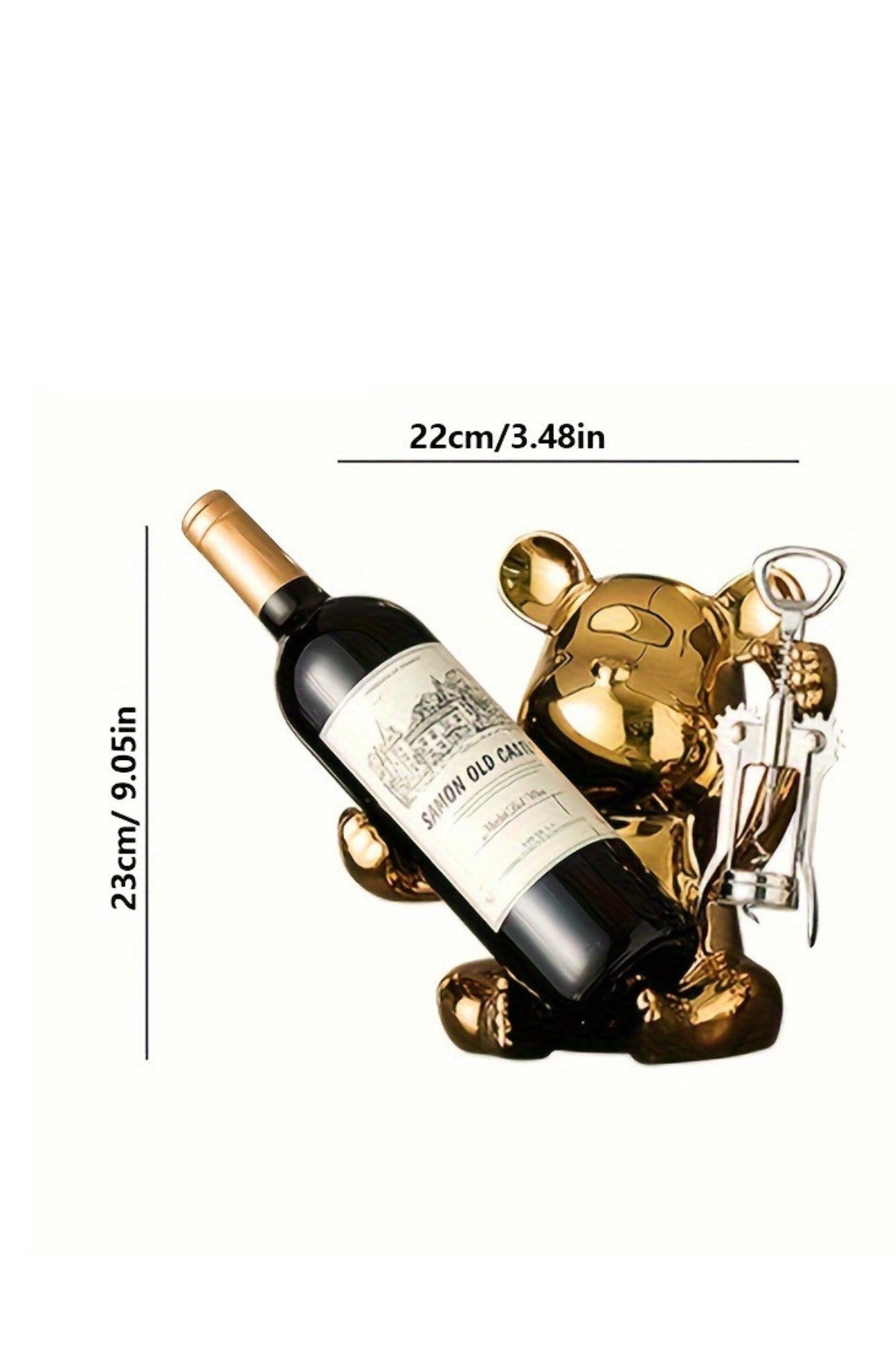 Suporte de Vinho com Abridor de Garrafa