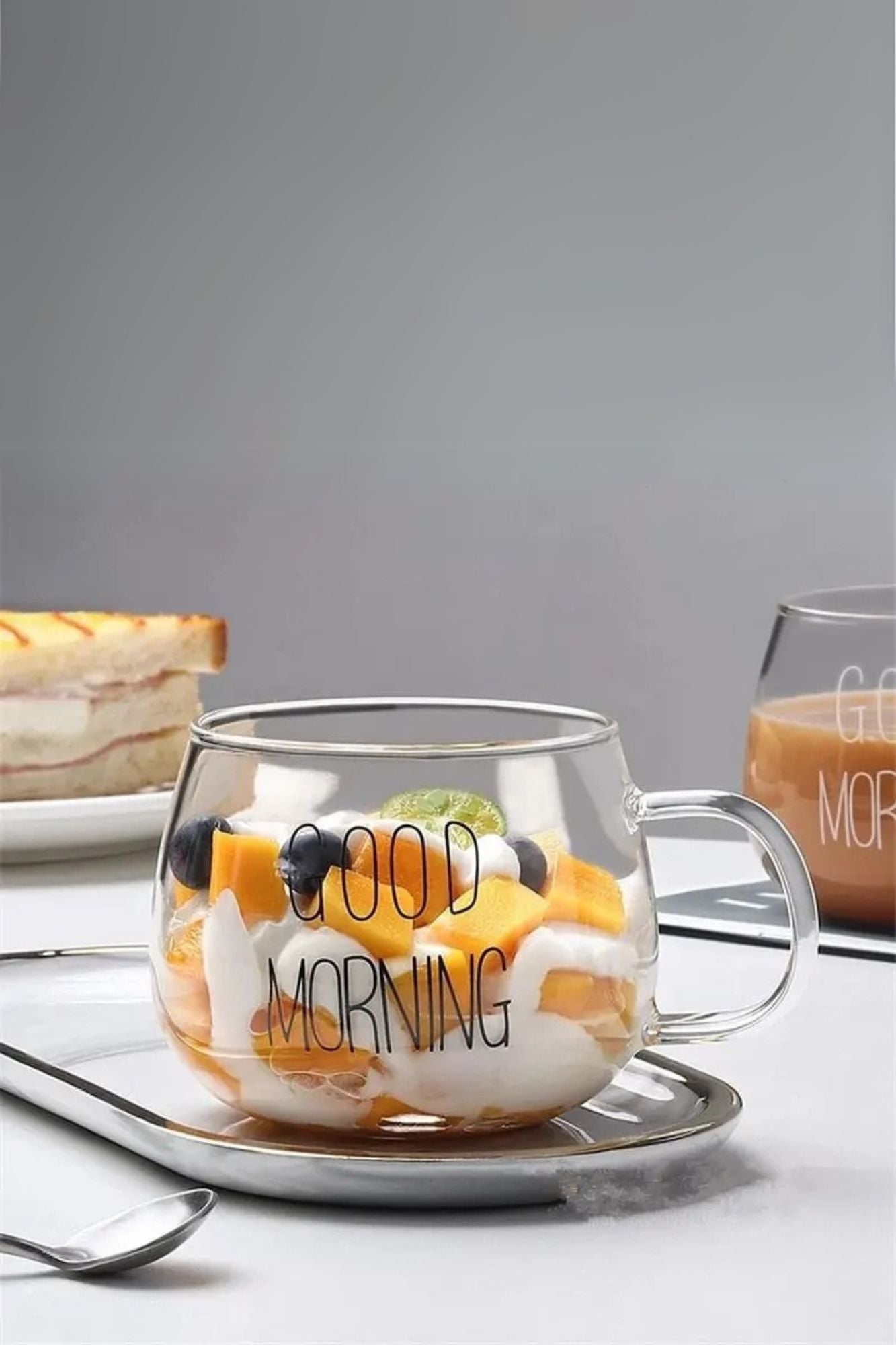 Caneca de Good Morning em Vidro