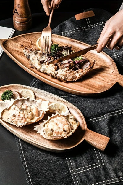 Bandeja de Folha em Madeira